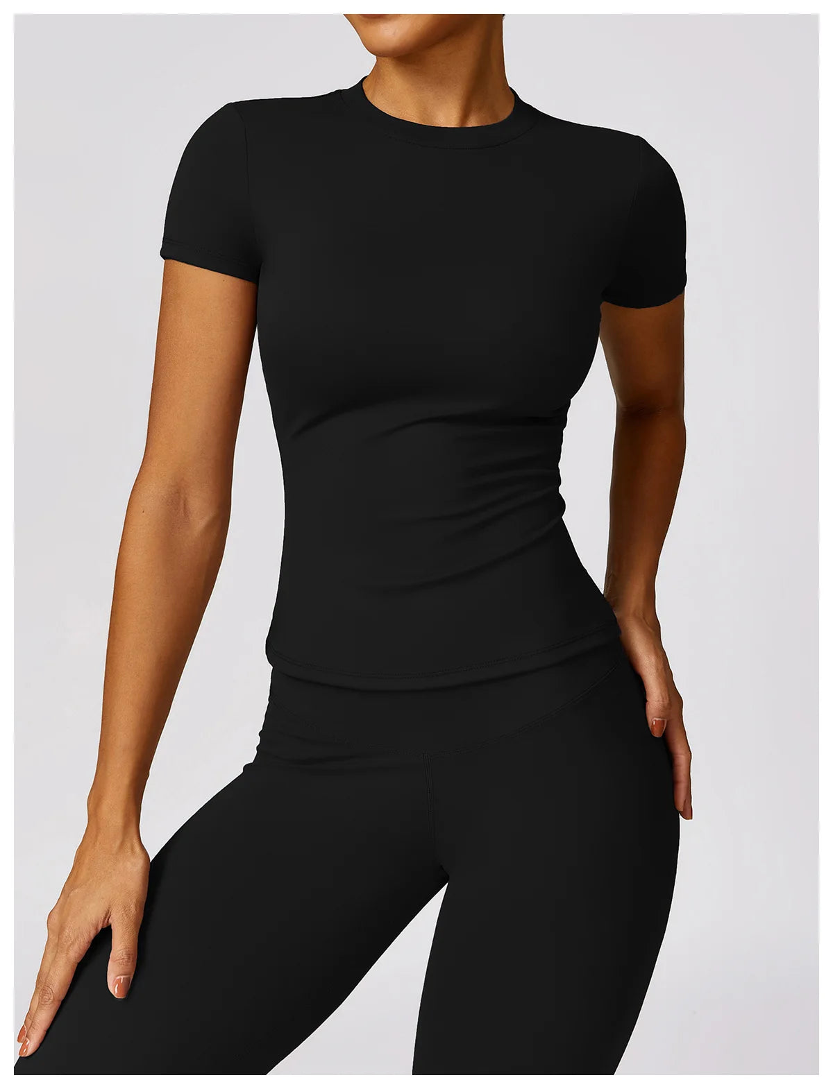 Camiseta de running NCLAGEN para mujer – Top deportivo transpirable de manga corta para gimnasio, yoga, fitness, entrenamiento y ropa deportiva