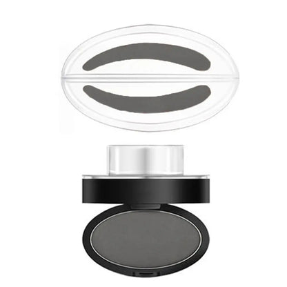Kit de sello de cejas – Paleta de polvo y herramienta de maquillaje con tinte de cejas para cejas de forma perfecta