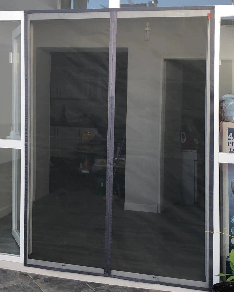 Mosquitera magnética a medida para puerta – Cortina de malla antinsectos con cierre automático