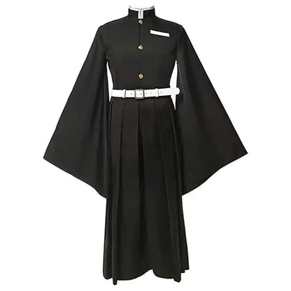 Demon Slayer Kisatsutai Uniform Cosplay Costume & Wig Set – Anime Halloween Party Outfit for Convention & Roleplay Wear