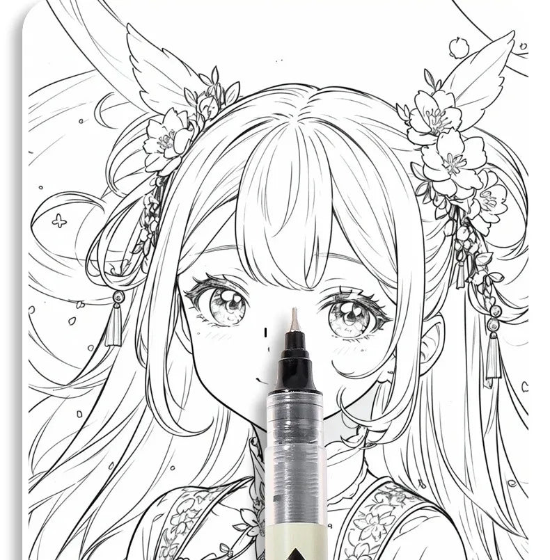 Set de marqueurs Manga – Stylos à croquis à pointe fine 5/8 pièces pour le dessin, l'illustration, la calligraphie et les fournitures scolaires