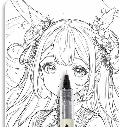 Set de marqueurs Manga – Stylos à croquis à pointe fine 5/8 pièces pour le dessin, l'illustration, la calligraphie et les fournitures scolaires