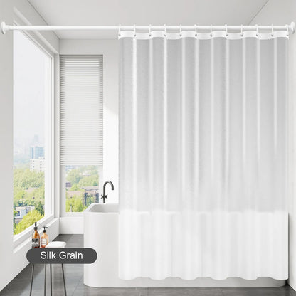 Doublure de rideau de douche imperméable en PEVA – Rideau de bain translucide à grain de soie pour salle de bain