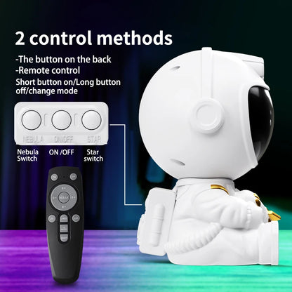 Astronaut Galaxy Projector Night Light – LED Starry Sky Lamp for Bedroom Decor, Kids Gift & Relaxing Atmosphere