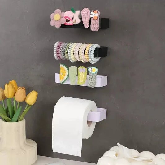 Soporte Adhesivo para Papel Higiénico, Montado en la Pared, para Rollos de Cocina y Toallas de Papel, sin Taladros, para Pañuelos