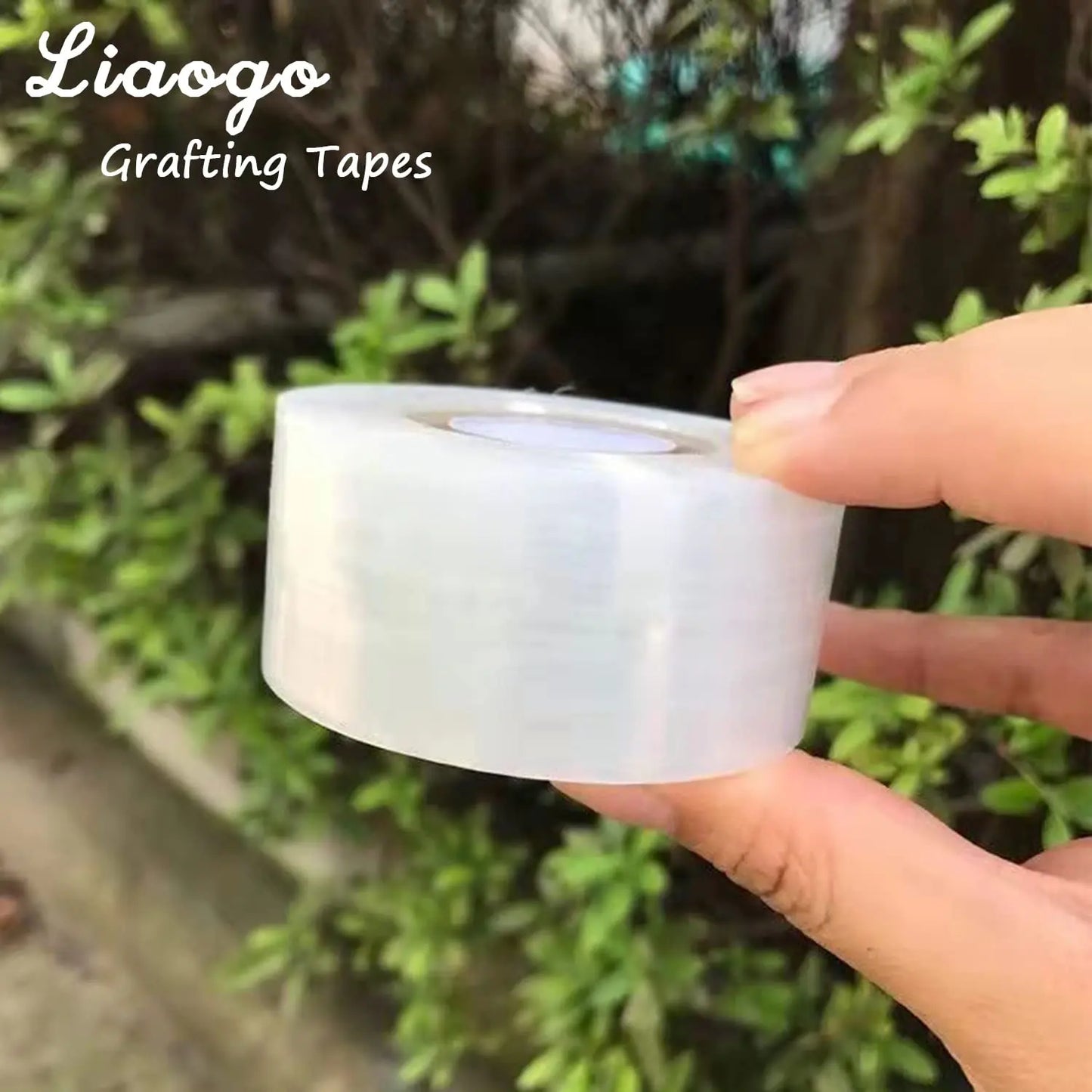 Película de cinta de injerto de PE de 200M – Cinta de injerto autoadhesiva para árboles frutales, plántulas de vivero, vides, tomates, floristería y suministros de jardinería