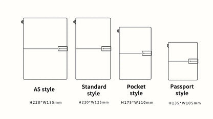 Genuine Leather Refillable Travel Journal – Handmade Retro Diary, Sketchbook & Notebook