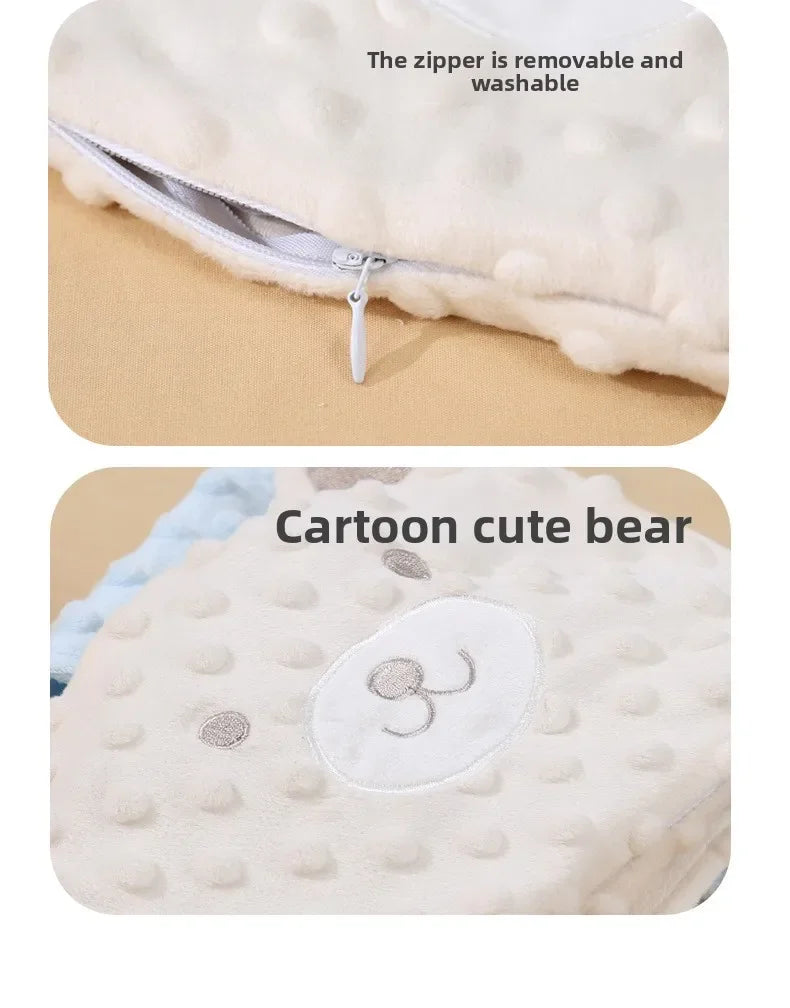Faja suave para bebé con paquete térmico de frijoles rojos – Envoltura abdominal de dibujos animados para bebés para calor, alivio de gases y comodidad estomacal