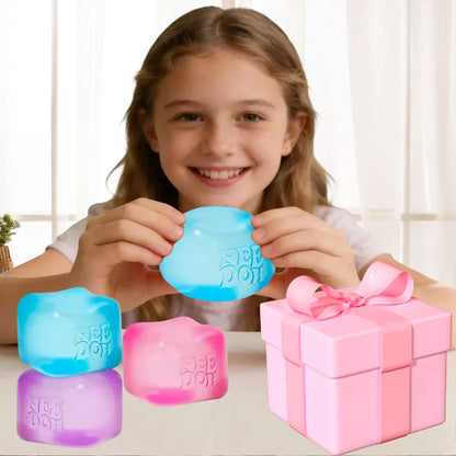 Trending Nee Doh Jellyfish & Cube Squish Toy – Soft Jelly Squeeze Stress Relief Fidget Toy, Sensory NeeDoh for Kids & Adults