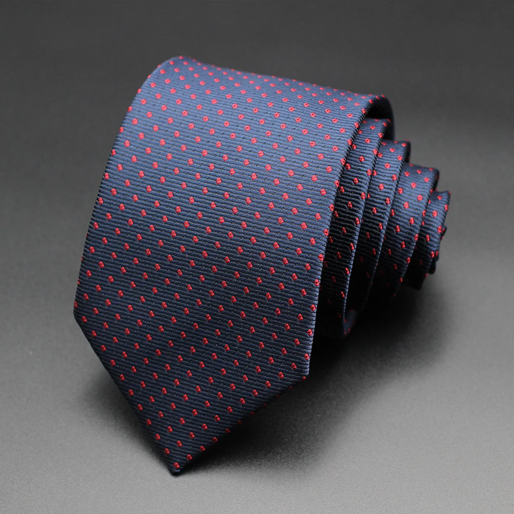 Corbata Floral de Puntos para Hombre – Corbata Casual de Moda Azul Roja Amarilla para Negocios, Bodas y Ocasiones Formales | Accesorio de Regalo
