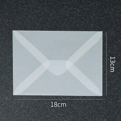 Lot de 50 enveloppes vierges translucides pour invitations, cartes postales, cartes de mariage, courriers professionnels et cartes cadeaux