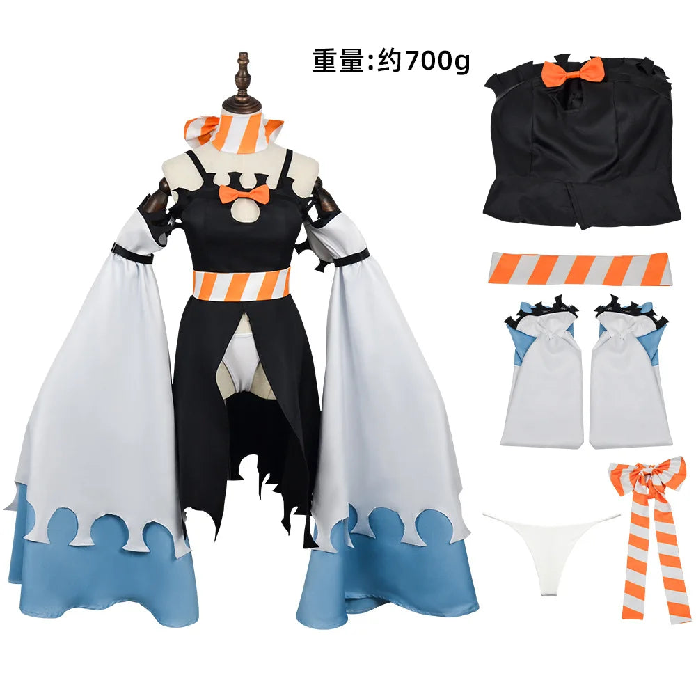 Comic & Anime Ghost Amor Amor Cosplay Costume | Game & Anime Exhibition Outfit | Comic Con Cosplay Suit
