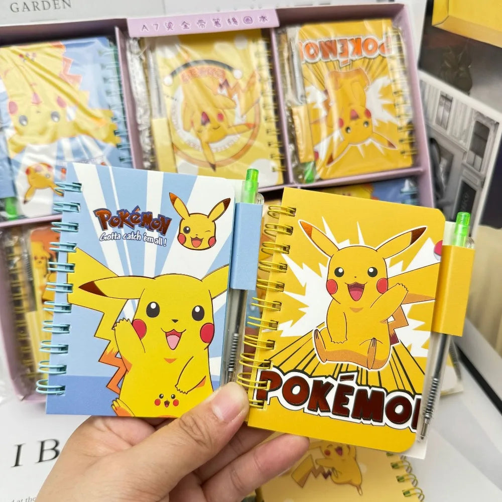 Pokémon Pikachu Notebook – Cute Cartoon Coil Diary School & Office Supplies (Portable Journal)