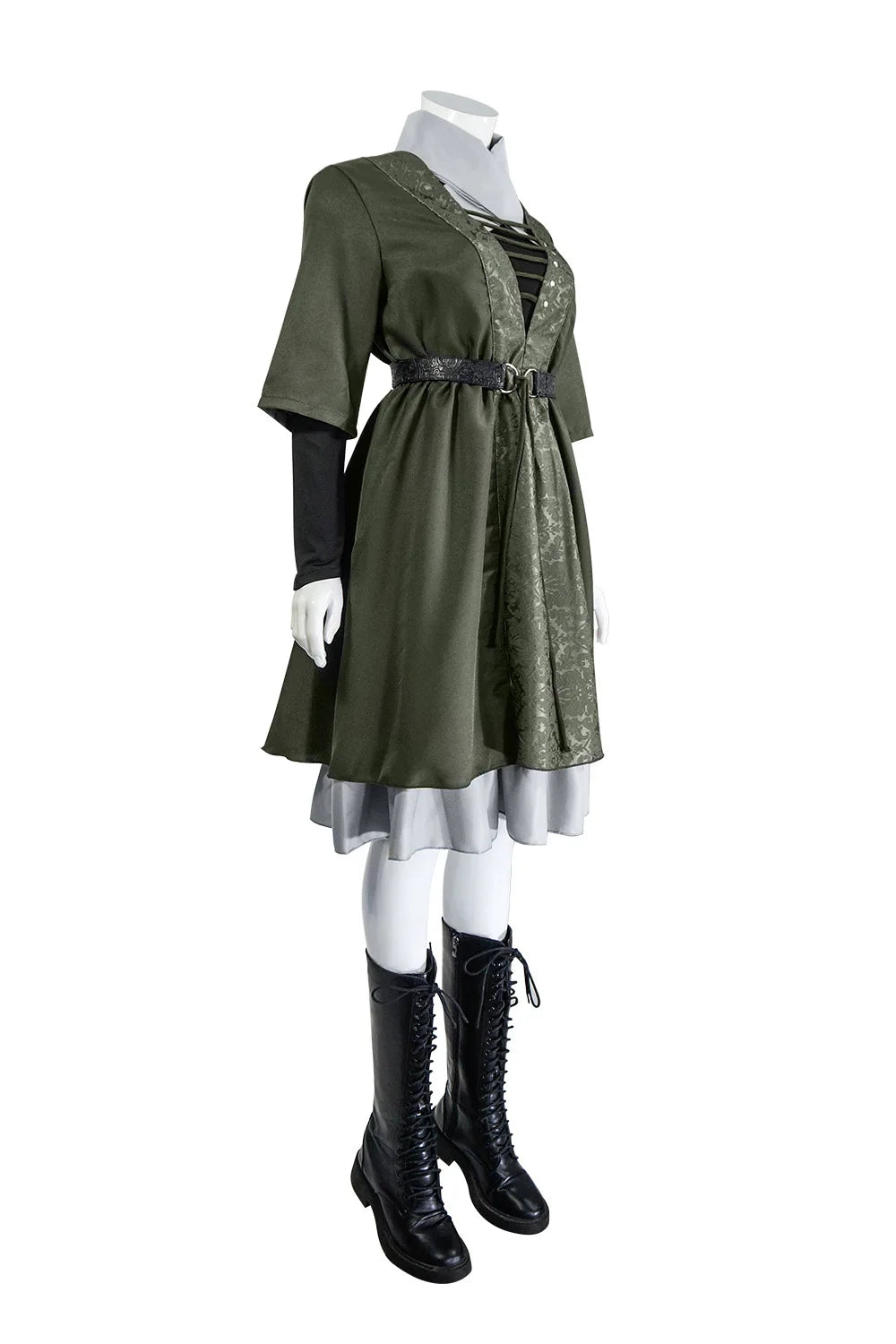 Halloween Party Women Cosplay Costume | Anime Game Style Hooded Cape Dress | Full Outfit Casual Party Wear