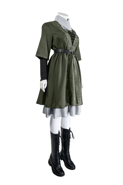 Halloween Party Women Cosplay Costume | Anime Game Style Hooded Cape Dress | Full Outfit Casual Party Wear