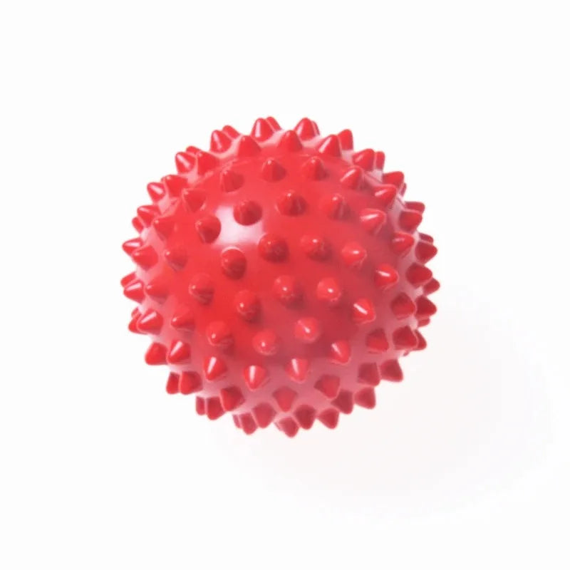 Balle de massage à picots en PVC de 7 cm – Balle de physiothérapie rigide pour soulager la fasciite plantaire, la récupération musculaire, la musculation et le massage sportif