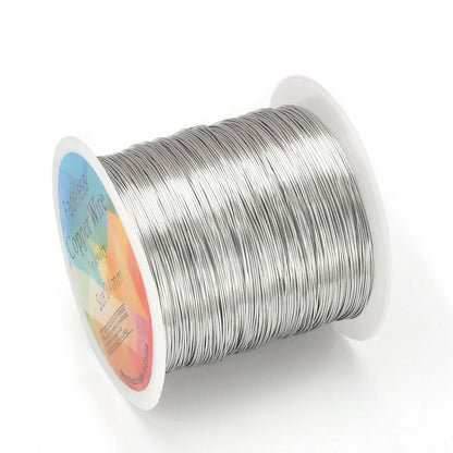 Alambre de Cobre para Joyería Resistente al Deslustre (0.3mm, 0.4mm y 0.5mm) – Alambre para Cuentas de Manualidades para Fabricación de Joyas y Artesanías DIY
