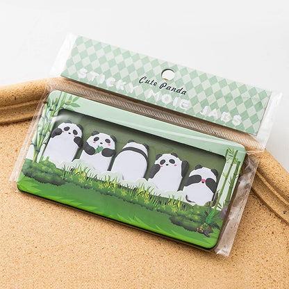 150 Hojas de Notas Adhesivas de Animales de Dibujos Animados – Bonitas Almohadillas de Notas de Capibara, Panda y Gato, Marcadores Decorativos para la Escuela, la Oficina, Diarios y Uso de Papelería