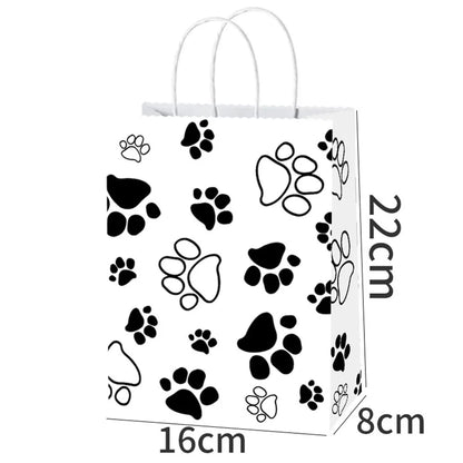 Bolsas de regalo de papel kraft de 5/10/25/50 piezas con asas – Bolsas de regalo y dulces de 10 colores para cumpleaños, bodas, baby showers y empaques de regalo