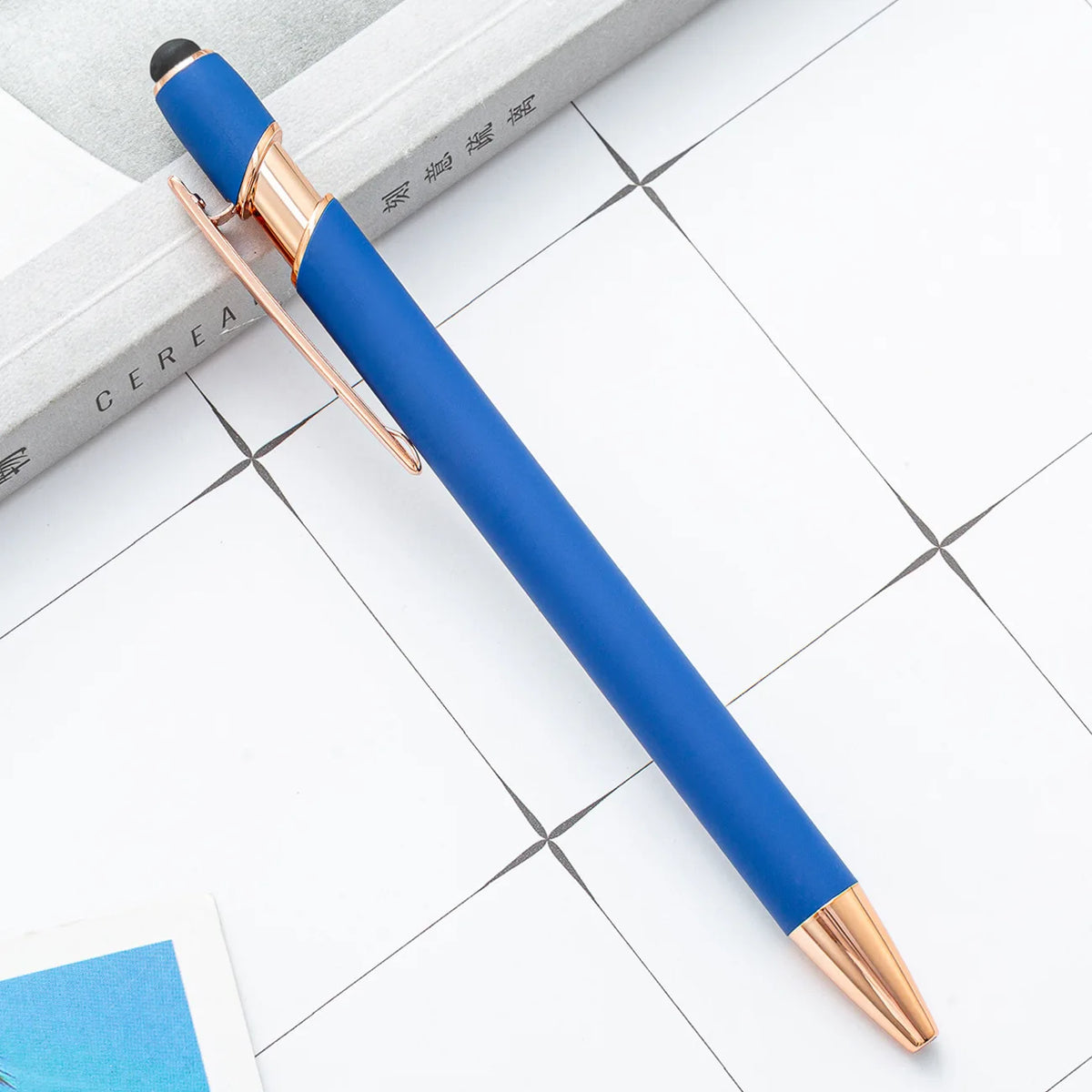 Metal Ballpoint Pen with Stylus Tip – Touch Screen Writing Pen for Office, School & Stationery, Custom Logo & Name Gift