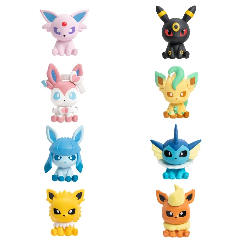 Pokémon Anime Poké Ball Action Figures – Mini Dolls (Dragonite, Sylveon, Gengar, Vulpix) Genuine Original Model Ornament Toy Gift