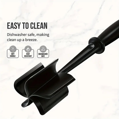 1PC Handheld Meat Chopper & Masher – Manual Kitchen Meat Grinder for Mixing Rice, Mashing Meat & Food Preparation, Compact Cooking Tool