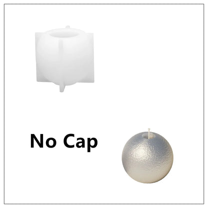 Christmas Bauble Candle Silicone Mold – DIY Scented Candle Making Mould for Xmas Gifts, Holiday Crafts & Home Decoration