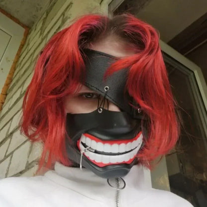 Tokyo Ghoul Kaneki Ken Inspired Cosplay Costume Set – Anime Mask for Halloween Party, Carnival & Roleplay Outfit