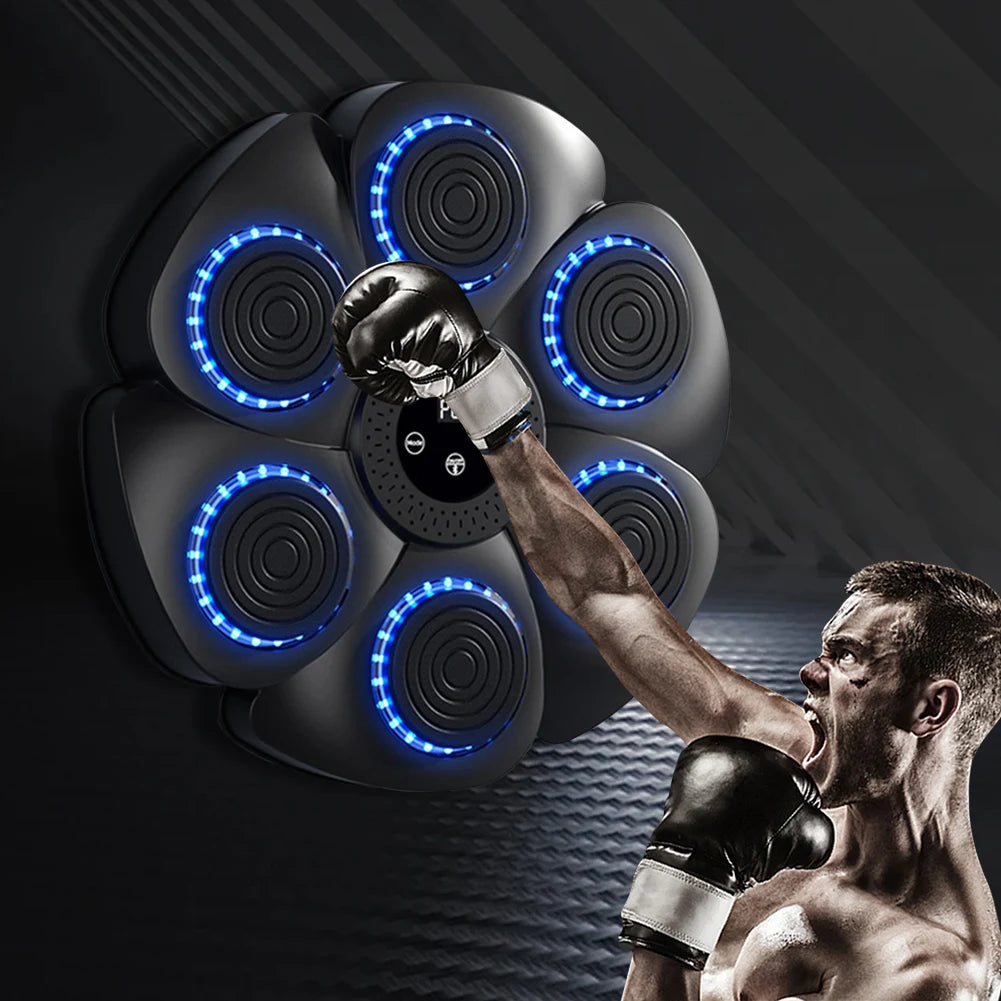 Máquina de Boxeo Musical Inteligente – Entrenador Interactivo de Boxeo de Pared para Adultos y Niños, Fitness en Casa, Entrenamiento de Reacción y Ejercicios