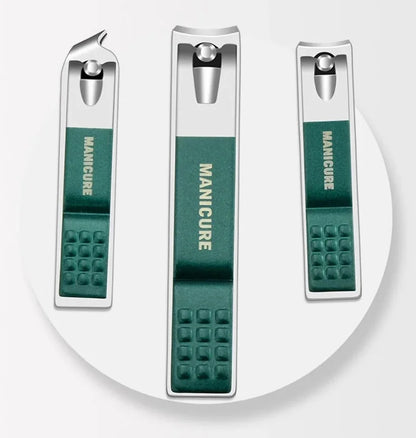 Juego profesional de manicura y pedicura de acero inoxidable de 6 a 18 piezas con estuche de viaje de piel – Kit de uñas y aseo para hombres y mujeres