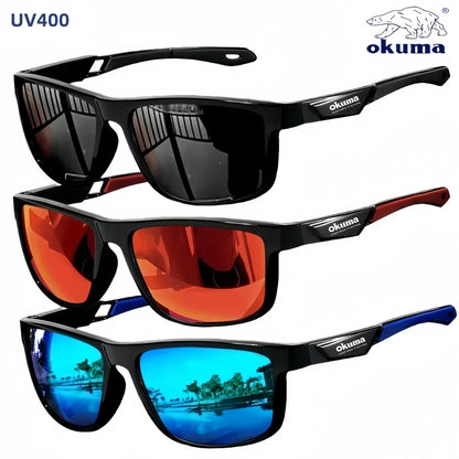 Okum Polarized Sunglasses – UV400 Anti-Glare Sports Eyewear for Cycling, Driving, Fishing & Outdoor Activities