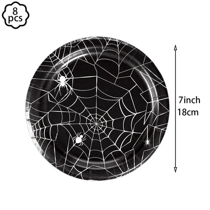 Halloween Tablecloth, Haunted House Pumpkin and Spider Web Table Cover, Spooky Dining Table Decor, Halloween Party Supplies, Indoor Home Kitchen Decoration