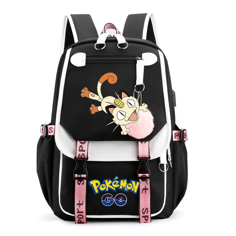 Sac à dos pour enfants grande capacité inspiré des animes | Cartable pour garçons et filles avec compartiment pour ordinateur portable