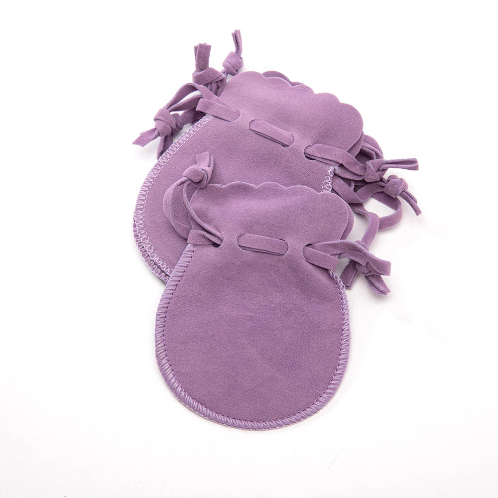 10PCS Velvet Drawstring Jewelry Pouches for Rings, Earrings, Gifts, Candy & Retail Packaging