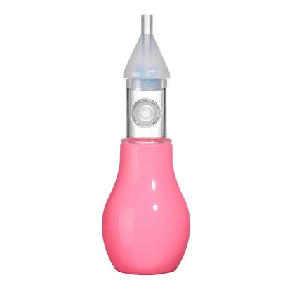 Aspirador Nasal de Silicona para Bebés – Limpiador Manual de Nariz para Lactantes y Niños Pequeños