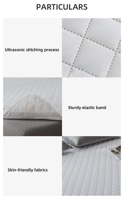 Protège-matelas imperméable – Housse de matelas lavable avec jupe élastique pour la protection du lit