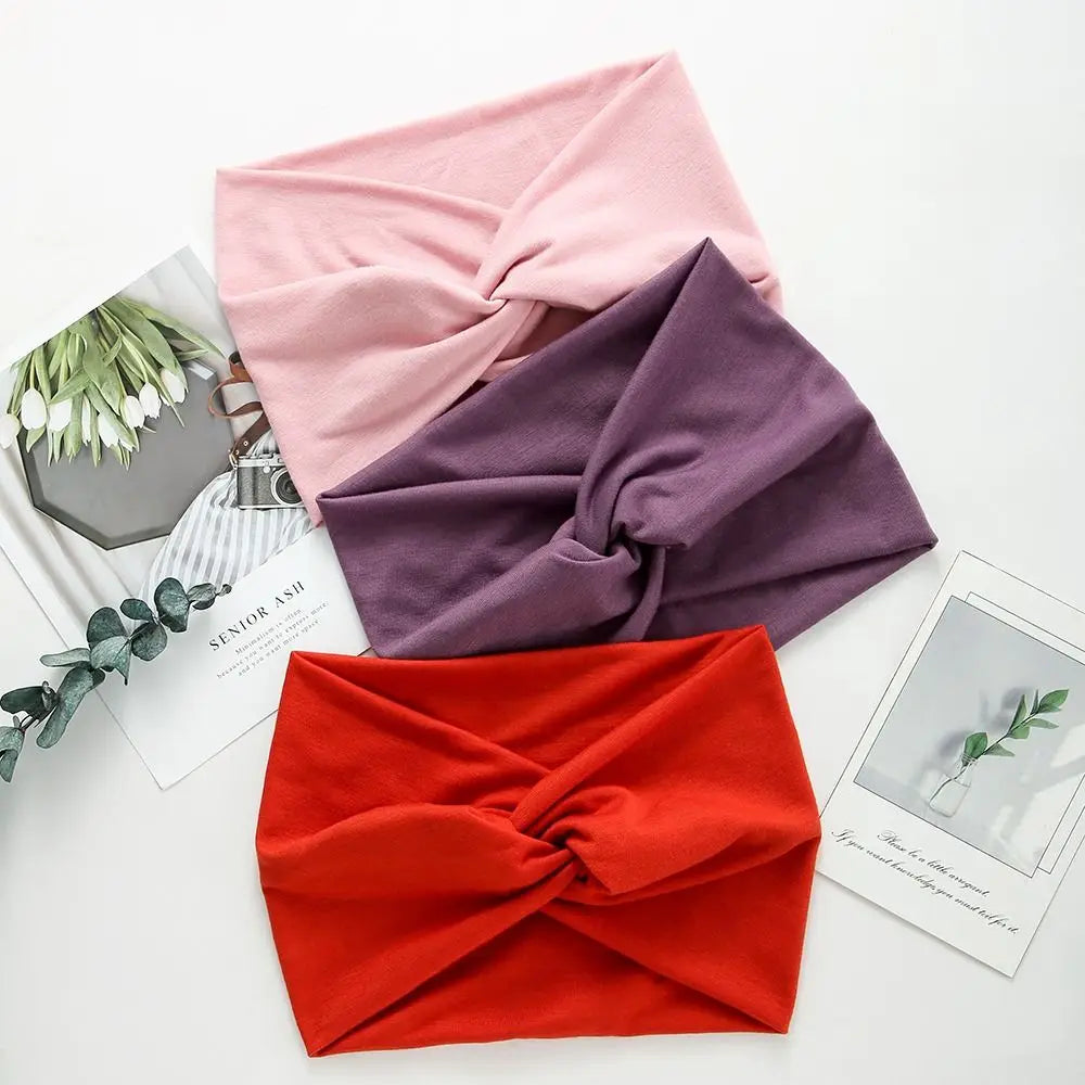 Extra Large Twisted Headband – Thick Wide Turban Hair Wrap for Women | Workout Yoga Fashion Hair Accessories