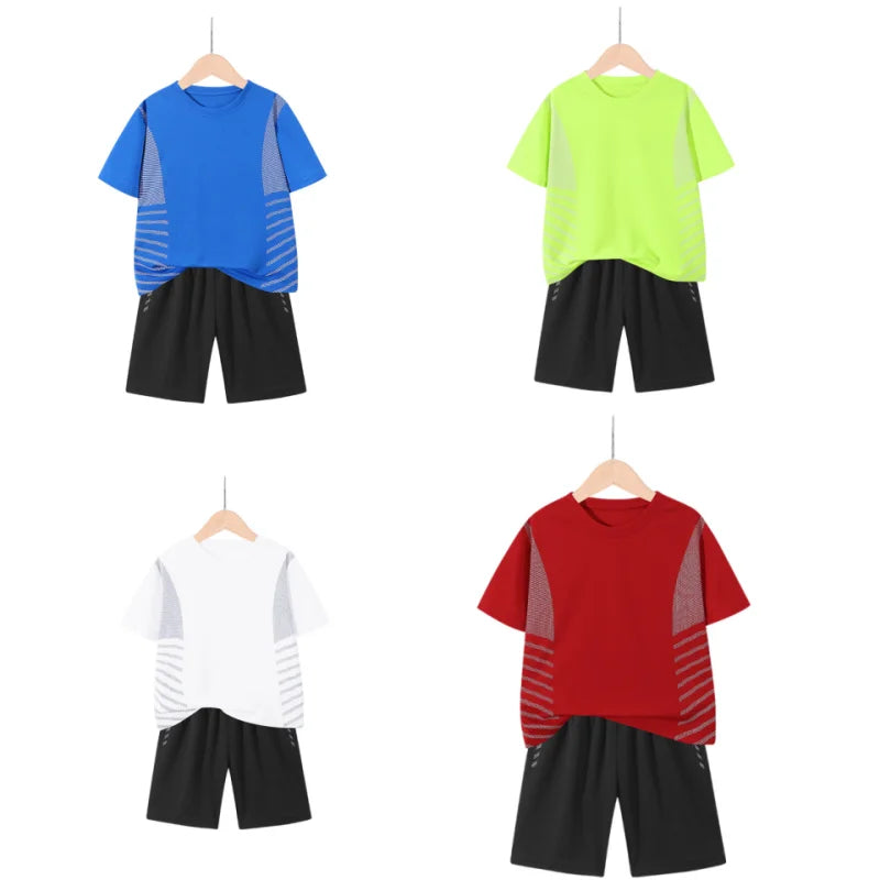 Maillot et short de football pour enfants Ensemble d'entraînement 2 pièces pour garçons