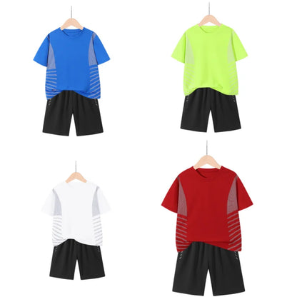 Maillot et short de football pour enfants Ensemble d'entraînement 2 pièces pour garçons