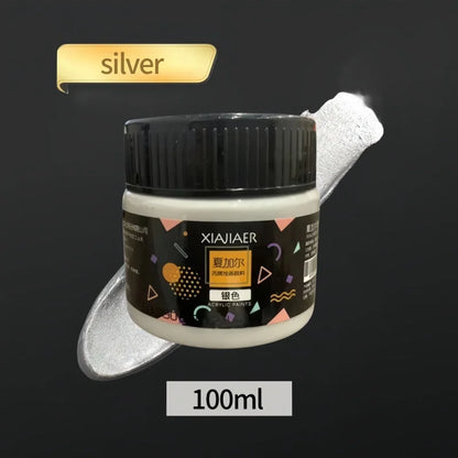 Metallic Acrylic Paint Pigment – Gold, Silver & Bronze Pearlescent (100ml / 300ml) for Painting & Art Projects