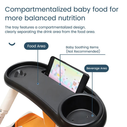 Bandeja Universal 3 en 1 para Cochecito – Organizador Ajustable con Portavasos y Soporte para Teléfono Compatible con la Mayoría de los Cochecitos de Bebé
