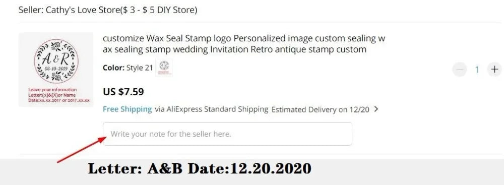 Sello de cera personalizado para bodas – Iniciales y logo personalizados, sello de metal para invitaciones | Embalaje de regalo DIY y accesorio de decoración de bodas