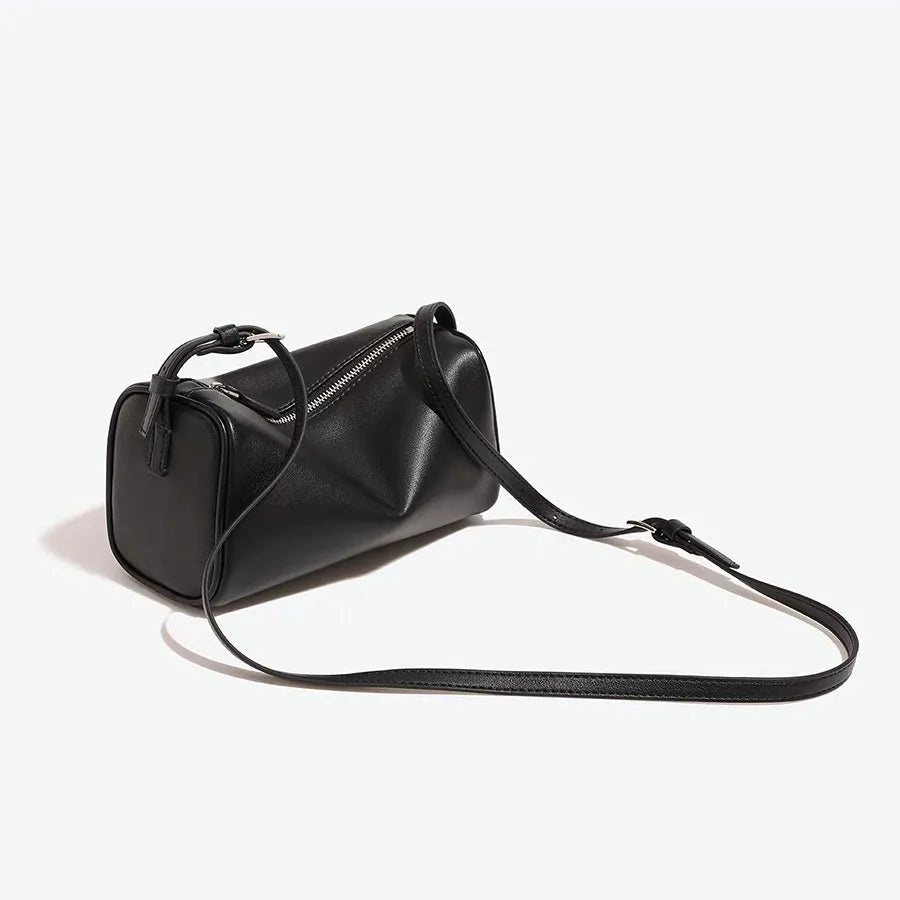 Bolso bandolera retro de cuero dividido de los 90 para mujer – Mini bolso de hombro de lujo 2026, bolso de moda de gamuza de piel de vaca suave con correa de un solo hombro para estilo casual y vintage