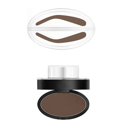 Kit de sello de cejas – Paleta de polvo y herramienta de maquillaje con tinte de cejas para cejas de forma perfecta