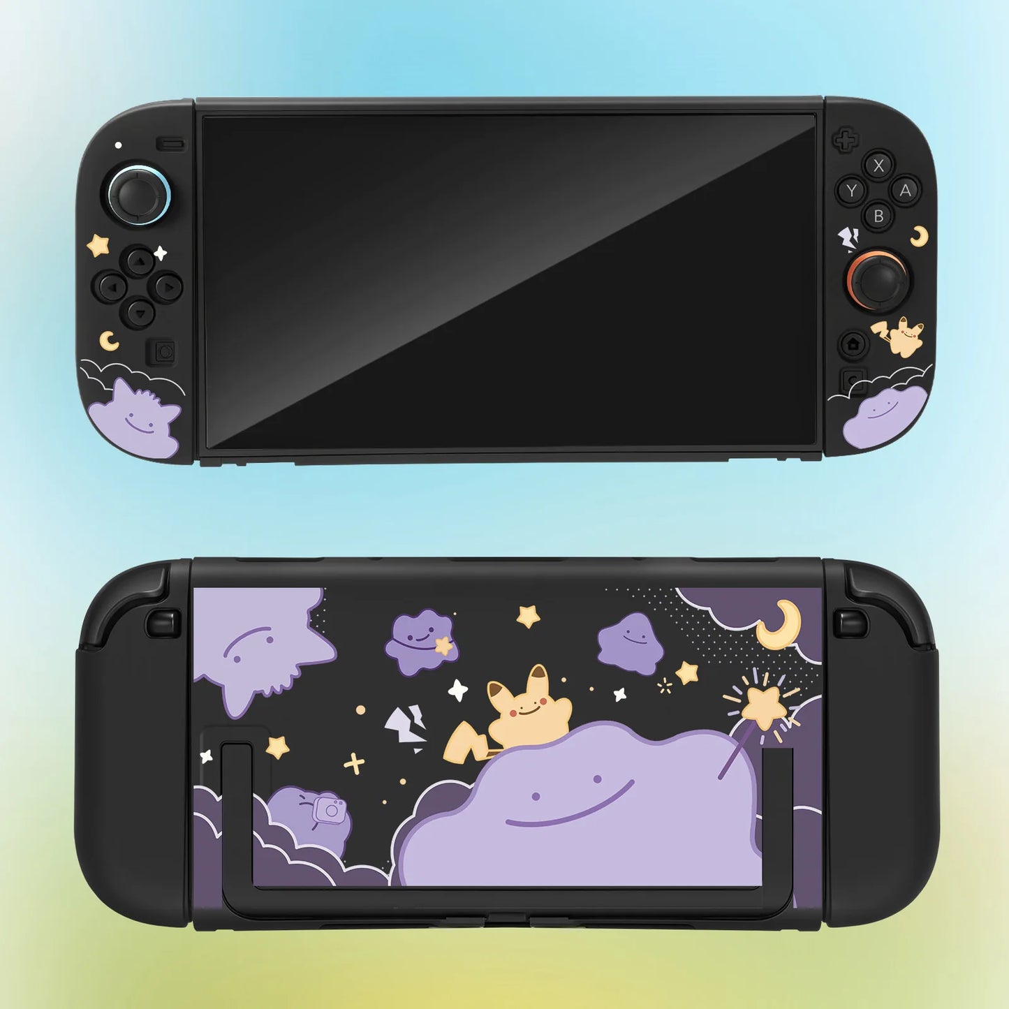 Étui de protection rigide mat compatible avec la Switch 2 | Coque pour console portable inspirée des monstres