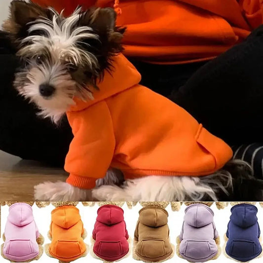 Winter Dog Hoodie Jacket – Warm Sweatshirt Coat for Small & Medium Dogs, Cozy Puppy Clothes for Chihuahuas, Bulldogs & Autumn Wear