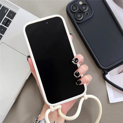 Funda Cruzada para Teléfono con Cordón Ajustable – Cubierta Protectora Suave para iPhone 17, 16, 16E, 15, 14, 13, 12, 11, X, XS, 8 Plus y SE 2022, Funda para Teléfono de Hombro con Manos Libres
