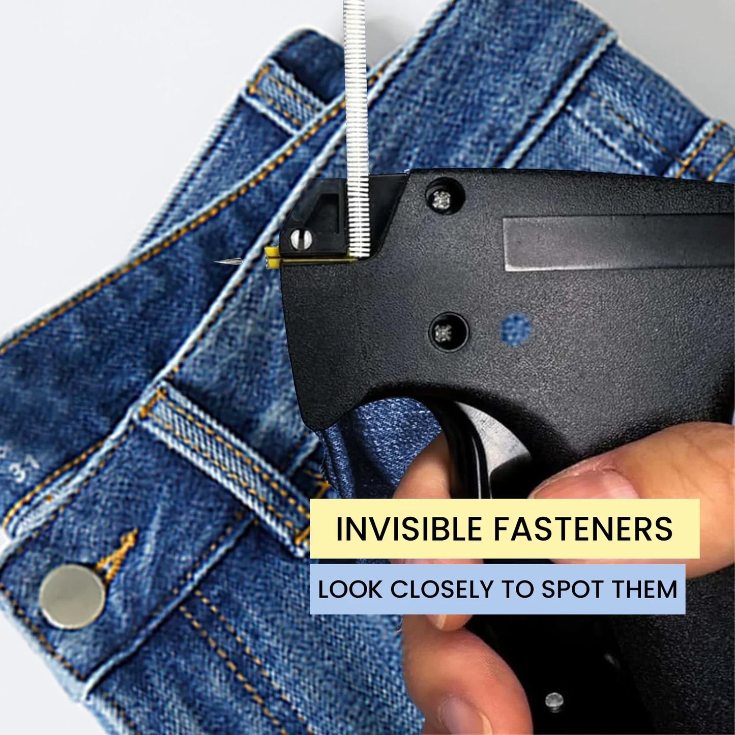 Mini Stitch Gun for Clothing Repair – Micro Stitch Tagging Gun, Quick Hemming Tool for Sewing, Quilting, Fabric Fixing & DIY Garment Alterations
