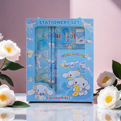 Sanrio Stationery Gift Box Set – 6-Piece Back to School Supplies Set for Students & Kids Reward Gift