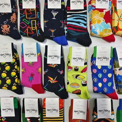 2025 Men’s Classic Crew Socks – Cotton Sports Socks for Comfortable Everyday & Athletic Wear, Sizes 41–46